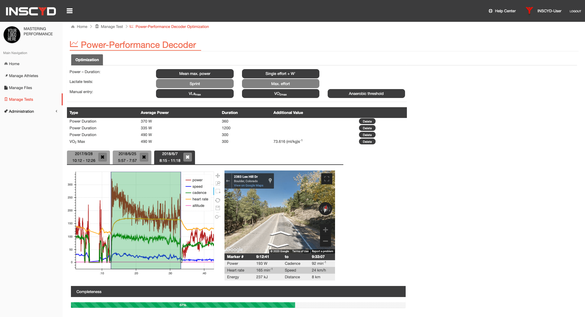 Leistungsdiagnostik PPD-Selbsttest Rollentrainer – Bild 5