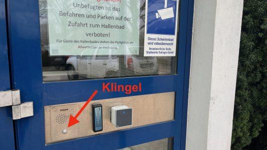 Klingel Lehrschwimmhalle Allwetterbad Lintorf